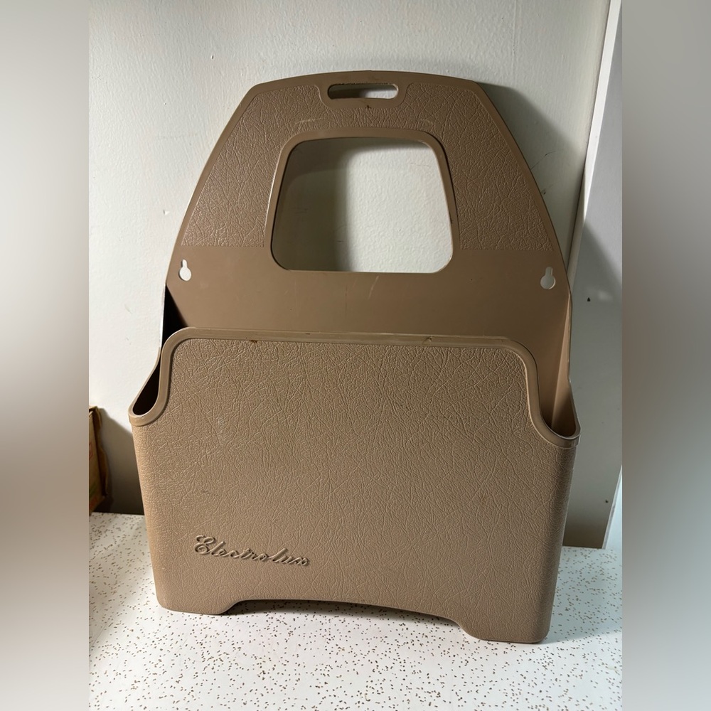 Vintage Electrolux vacuum accessory storage container wall mount